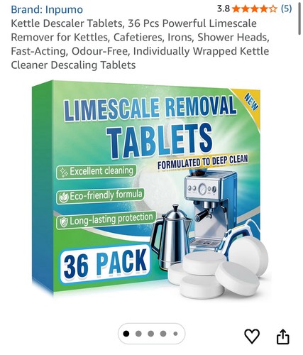 Kettle descaler tablets - descaler, tablets,